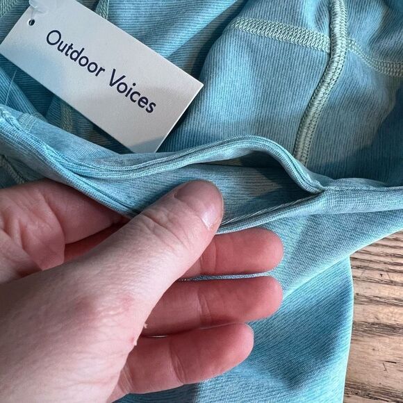 Outdoor Voices Women's‎ Warmup Leggings Cropped Gym Pool Blue Small yoga - Picture 5 of 11